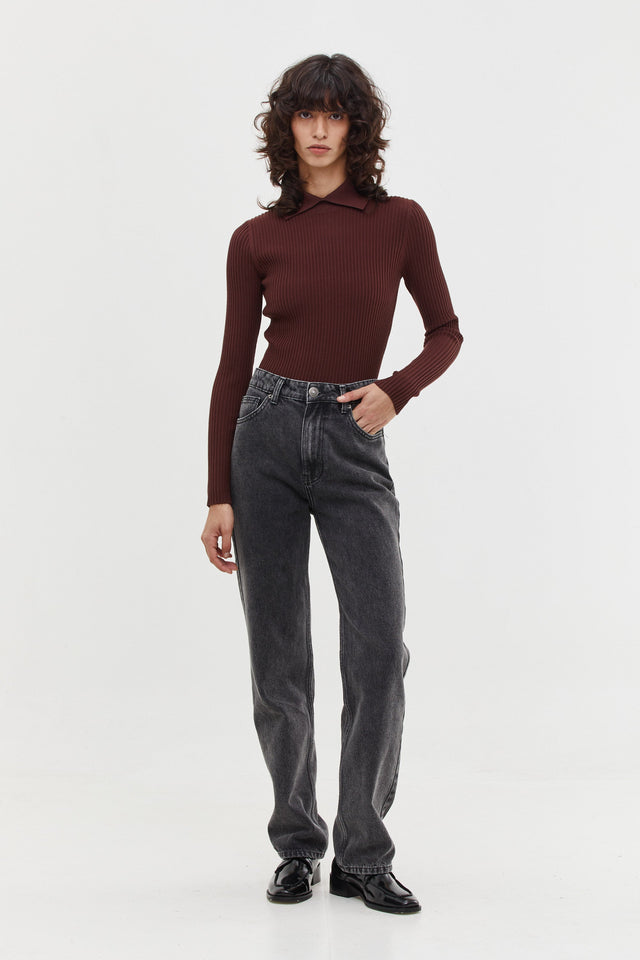 Eva Turtleneck Mahogany