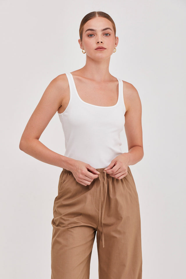 Sol Tank Top White