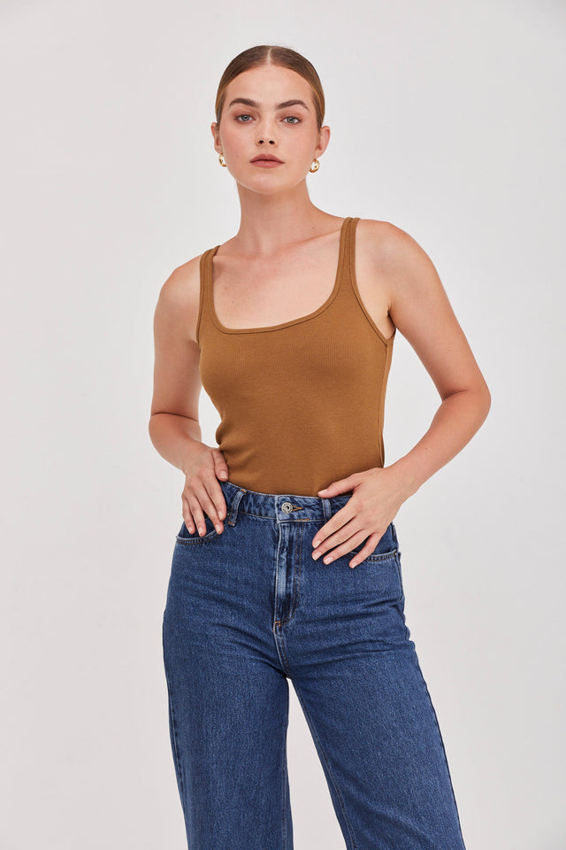 Sol Tank Top Khaki