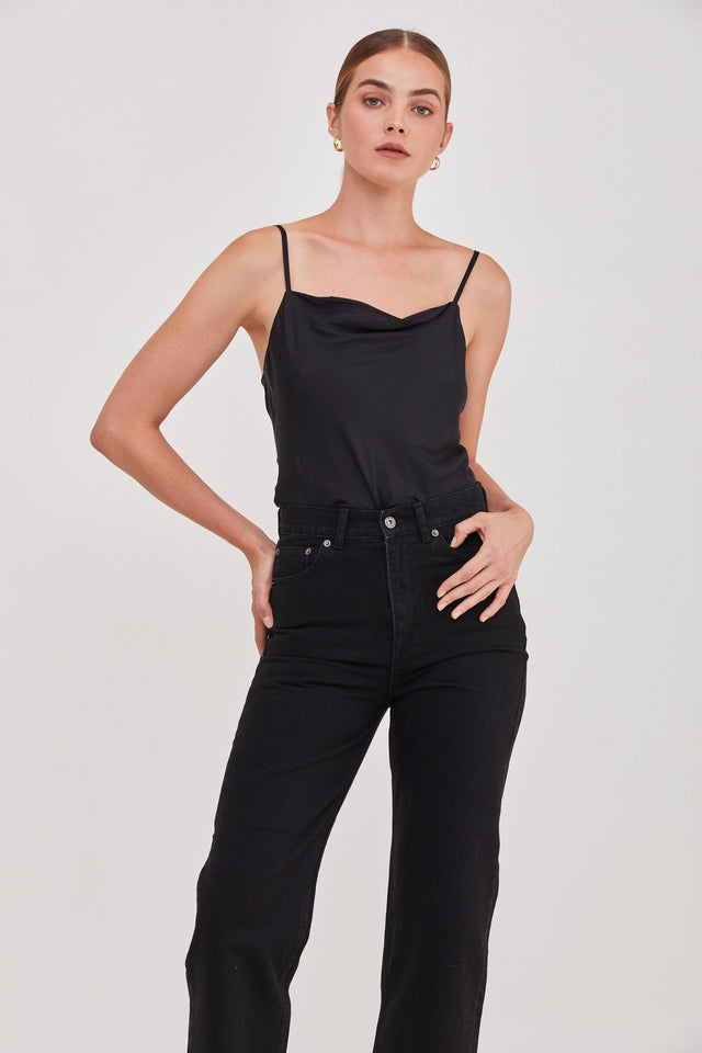 June Slip Tank Black
