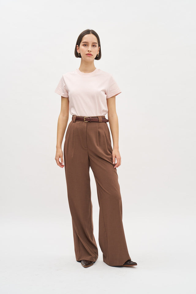 Luca Tailored Pants Light Brown