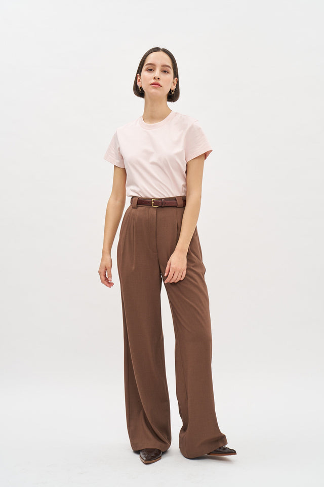 Luca Tailored Pants Light Brown