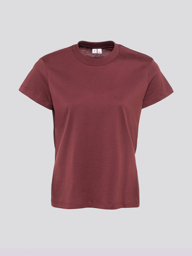 Tres fitted T Bordeaux