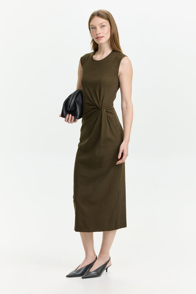 Lia Dress Dusty Brown