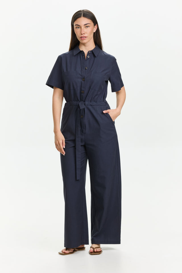 Ally Jumpsuit Navy Blue