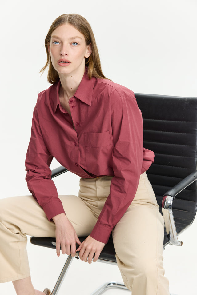 Sam Blouse Deep Red