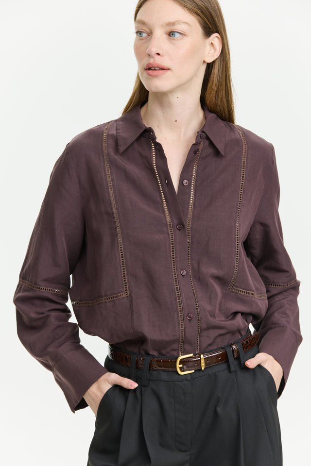 Molly Blouse Choclate Brown