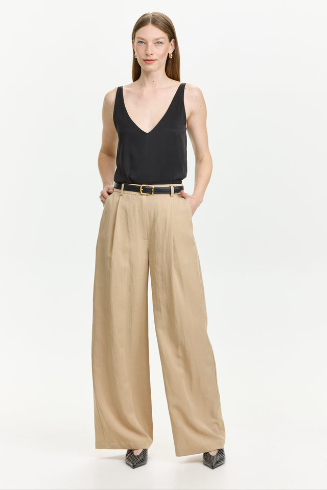 Oliver Cotton Pants Beige