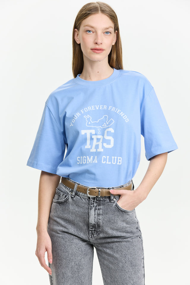 TRES Oversized T Blue