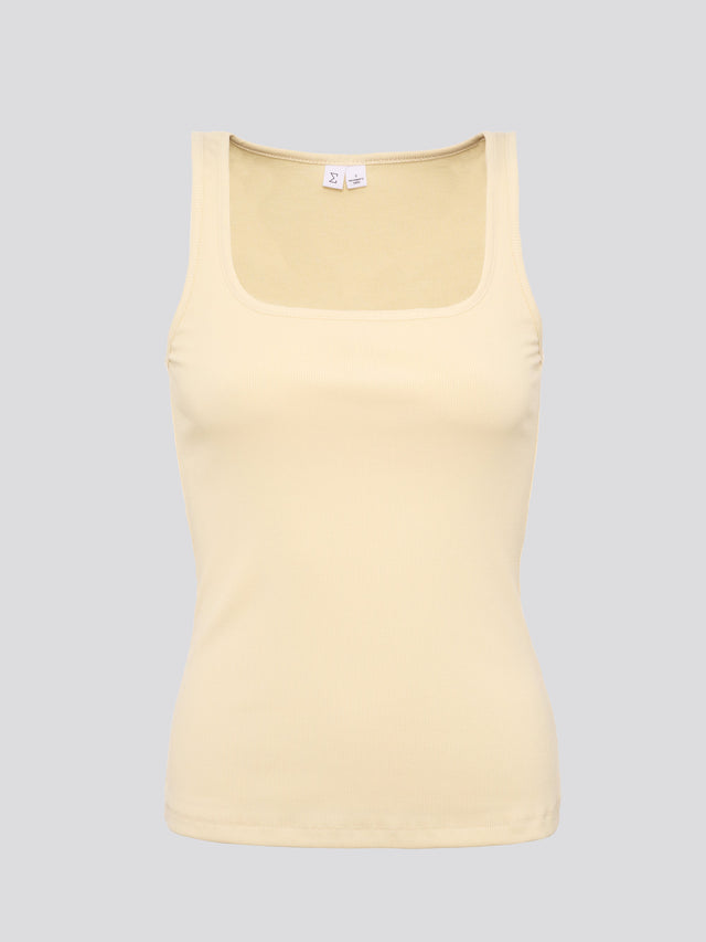 Chloe Tank Top Butter Yellow