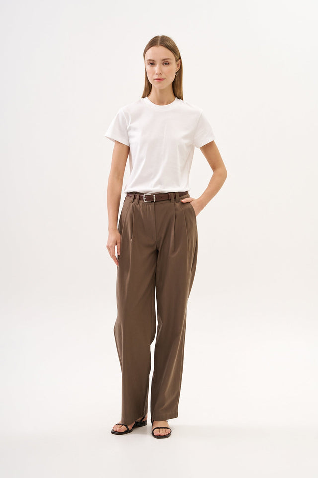 Noah Tencel Pants  Dusty Brown