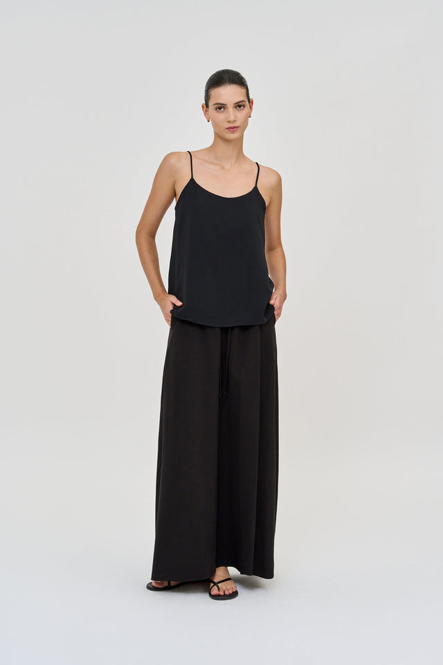 Vera Skirt Linen Black