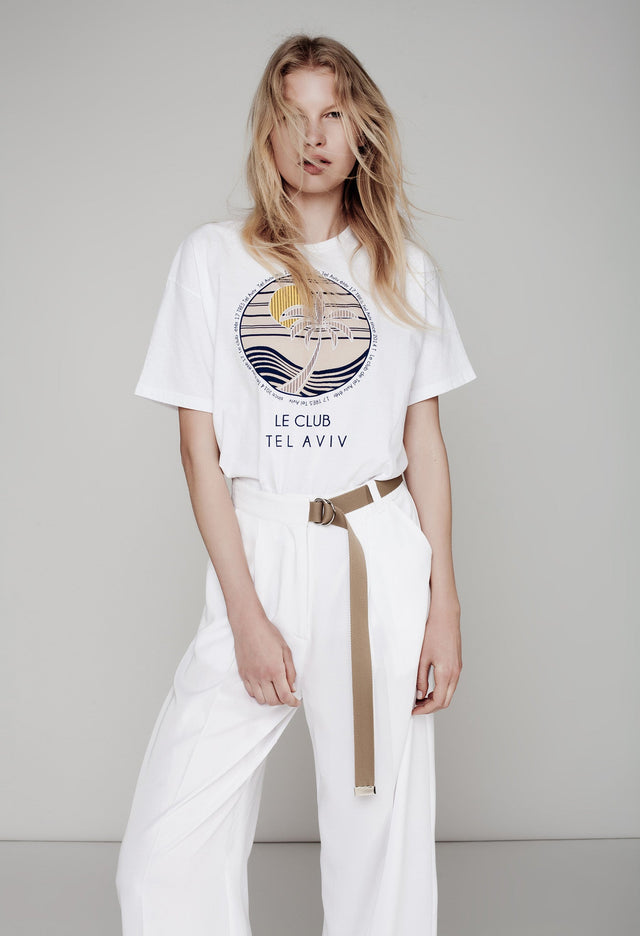 Le Club Oversized T White