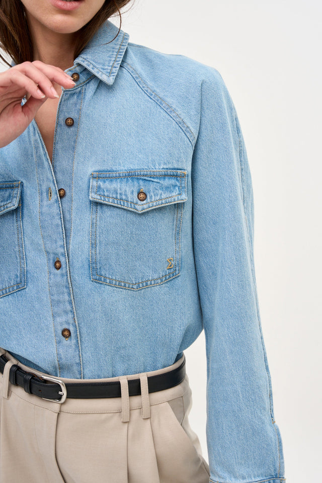 Denim Shirt Light Blue