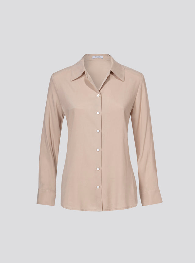 Cupro Blouse Beige