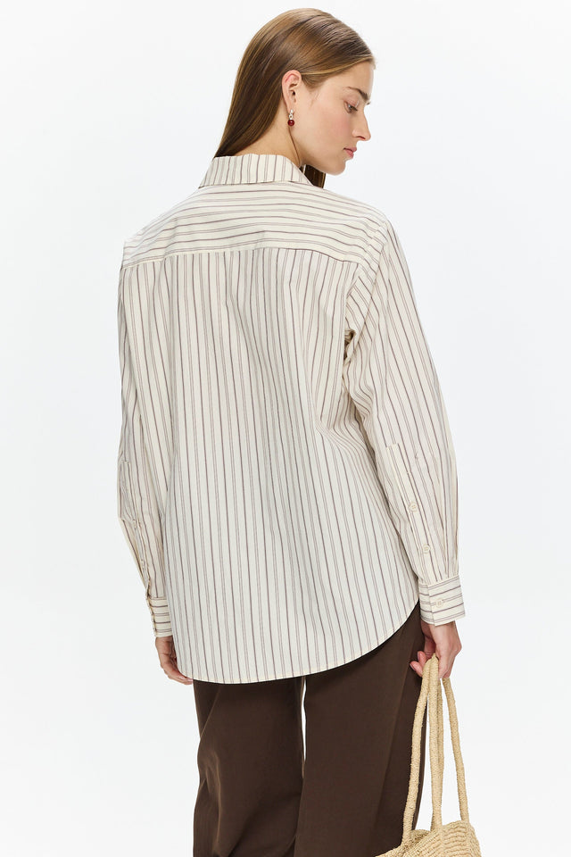 Sam Blouse Bordeax Stripes