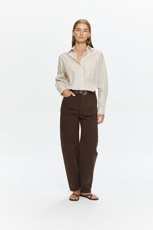 Sam Blouse Bordeax Stripes