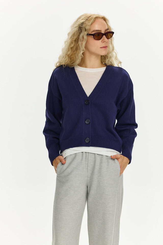 Mia Cardigan Midnight Blue