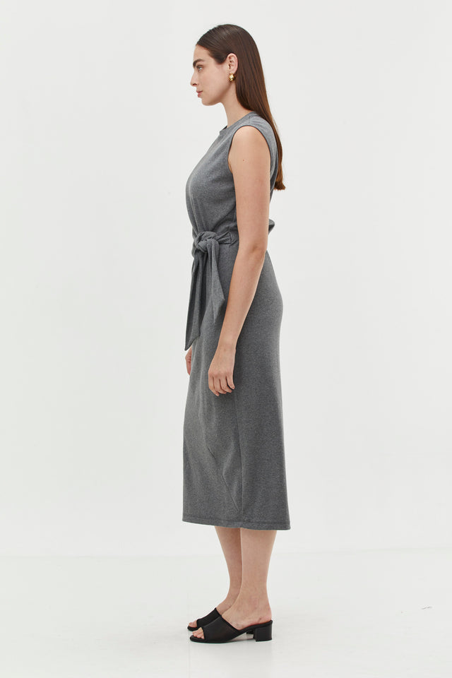 Sophie Rib Dress Grey