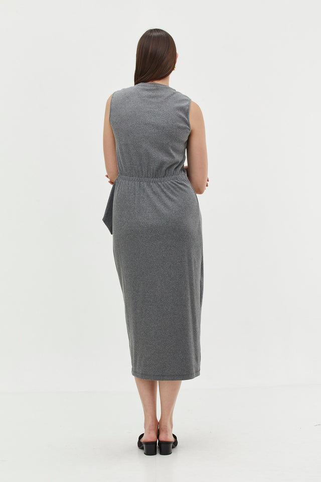 Sophie Rib Dress Grey