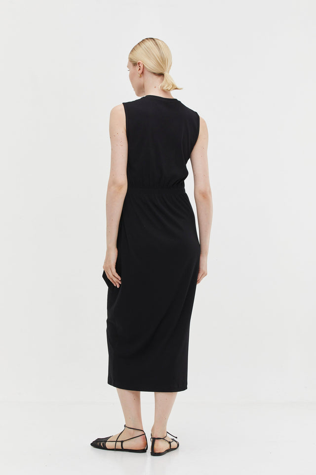 Sophie Rib Dress Black