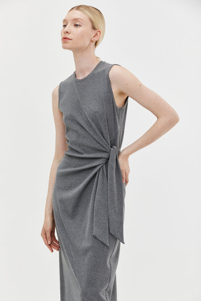 Sophie Rib Dress Grey