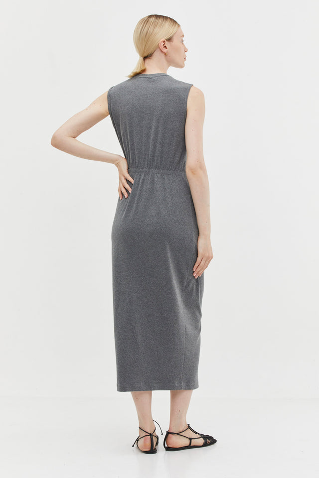 Sophie Rib Dress Grey