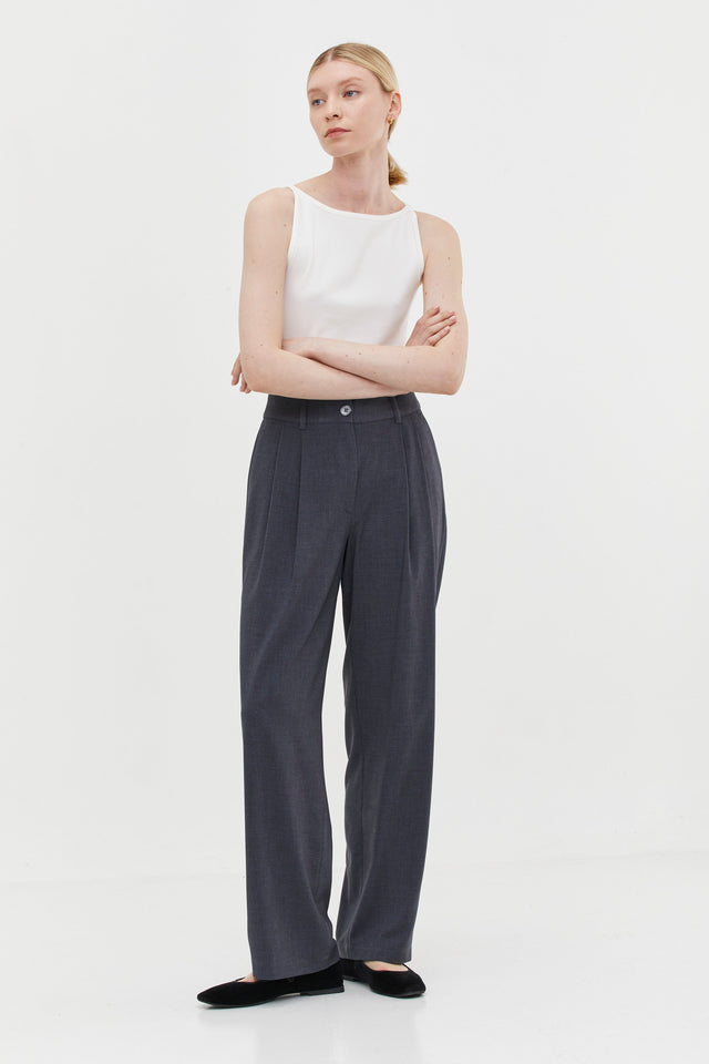 Noah Tailored Pants Grey