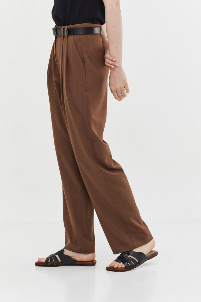 Noah Tailored Pants Brown