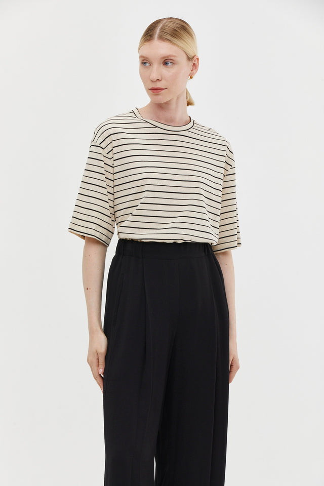 Oversized T Stripes Natural