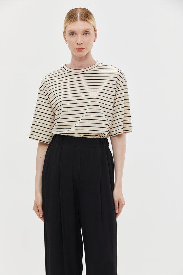 Oversized T Stripes Natural