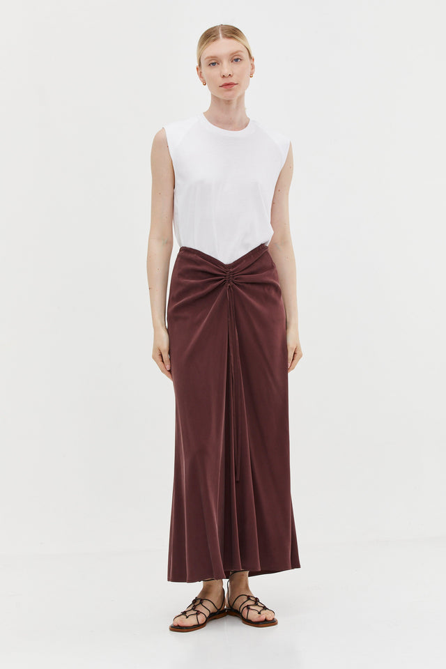 Nina Skirt Burgundy