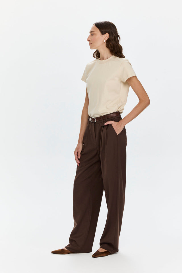 Pre-order: Noah Tailored Pants Brown