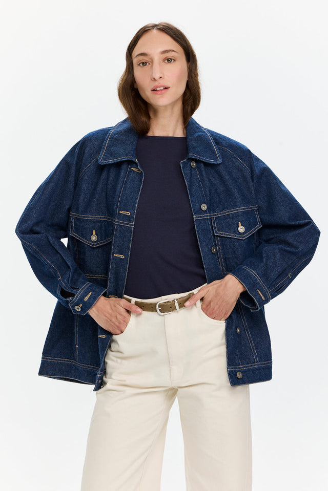 Pre-order: Denim Jacket Dark Indigo