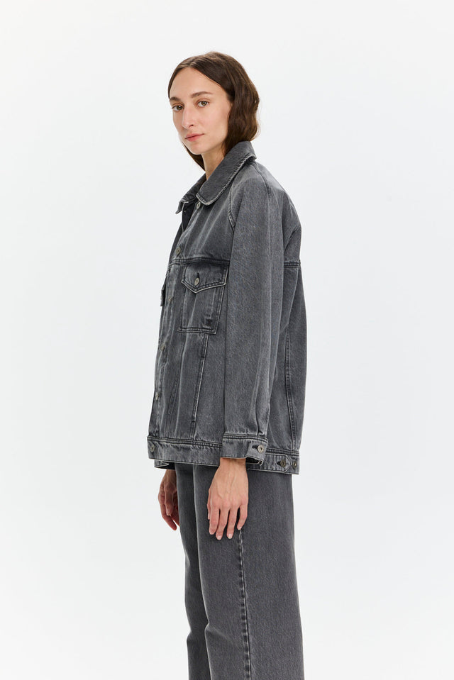 Pre-order: Denim Jacket Washed Grey
