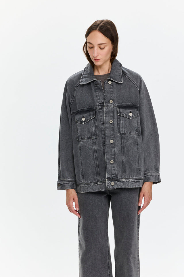 Pre-order: Denim Jacket Washed Grey