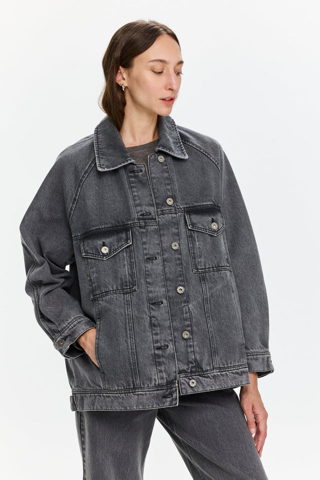 Pre-order: Denim Jacket Washed Grey