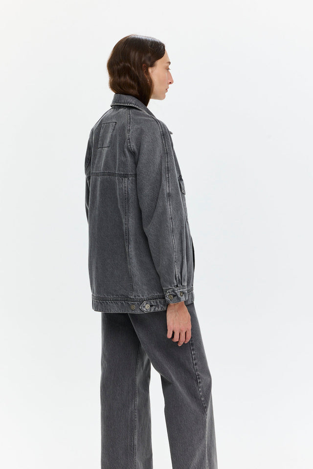 Pre-order: Denim Jacket Washed Grey