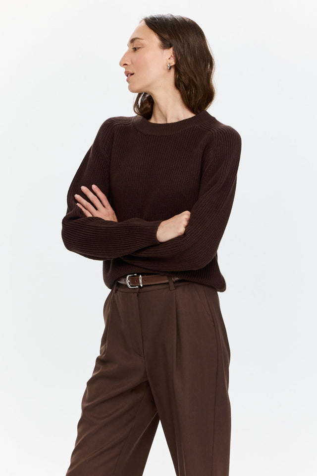 Pre-order Nico Sweater Chocolate Brown
