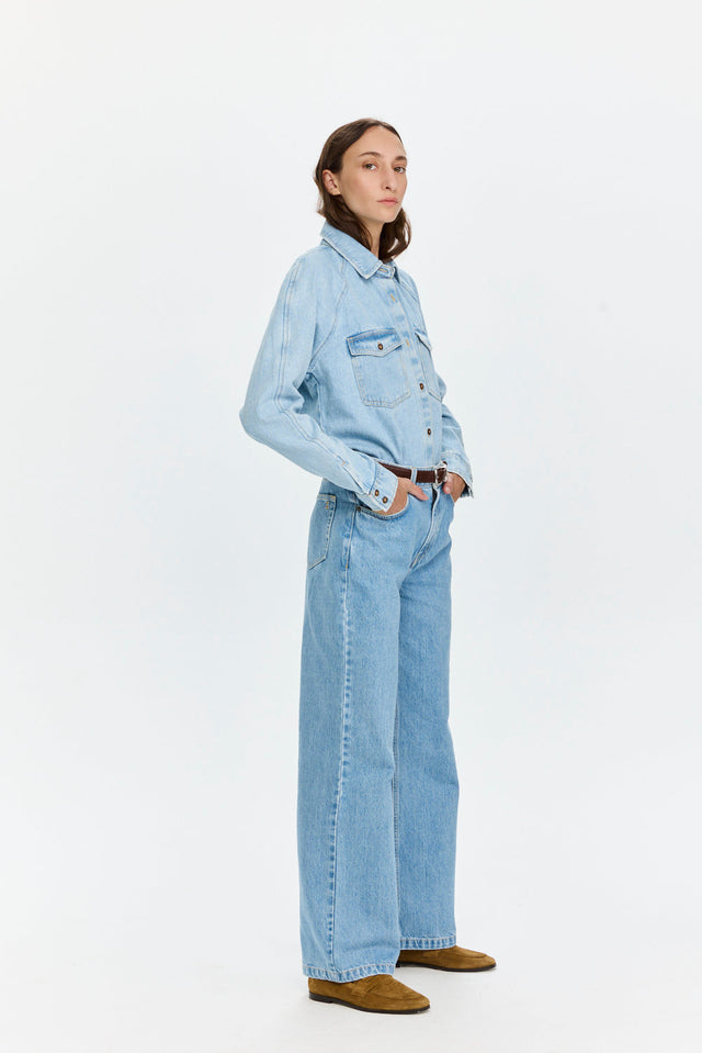 Pre-order: Denim Shirt Sky Blue