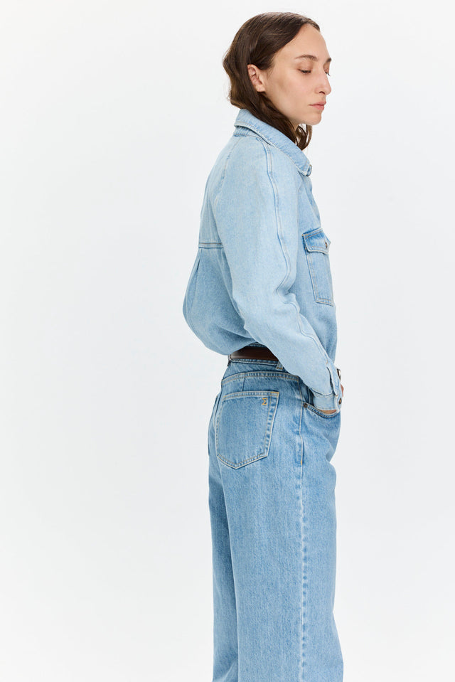 Pre-order: Denim Shirt Sky Blue