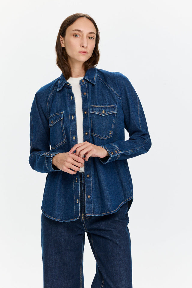 Pre-order: Denim Shirt Dark Indigo