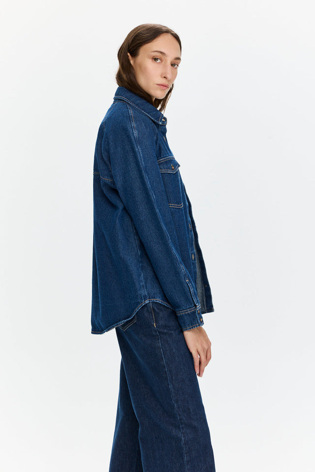 Pre-order: Denim Shirt Dark Indigo