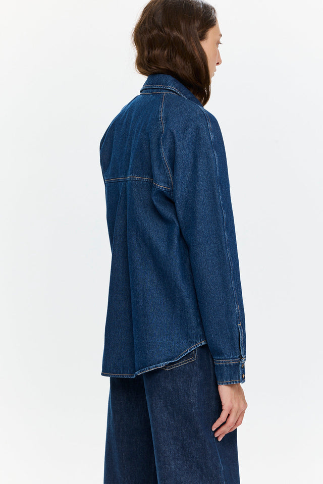 Pre-order: Denim Shirt Dark Indigo