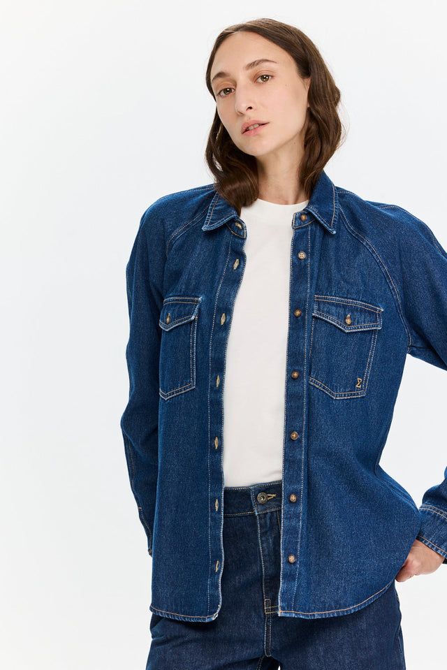 Pre-order: Denim Shirt Dark Indigo