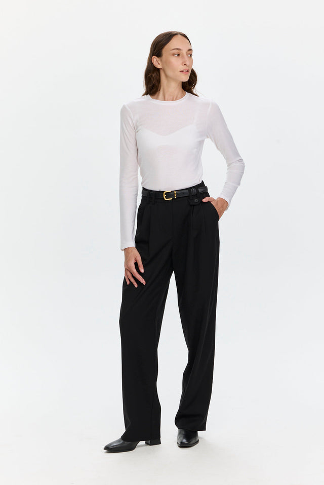 Pre-order: Noah Tailored Pants Black