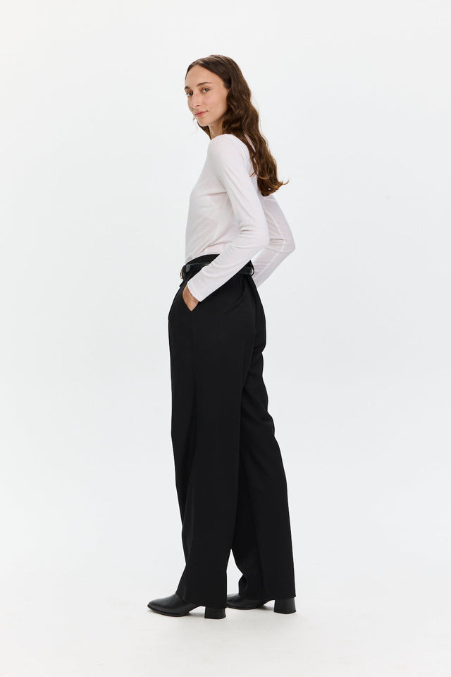 Pre-order: Noah Tailored Pants Black