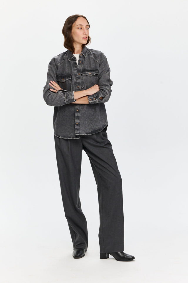 Pre-order: Denim Shirt Washed Grey