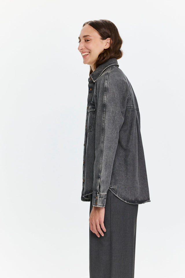 Pre-order: Denim Shirt Washed Grey