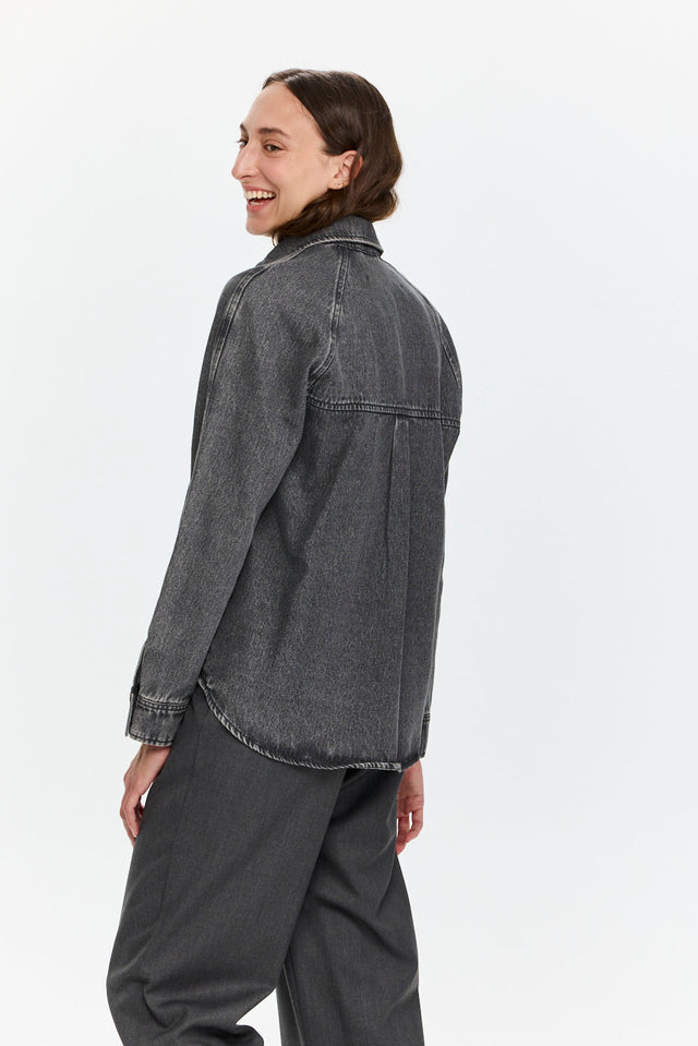 Pre-order: Denim Shirt Washed Grey